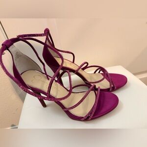 Jessica Simpson Fuchsia Strappy Heels